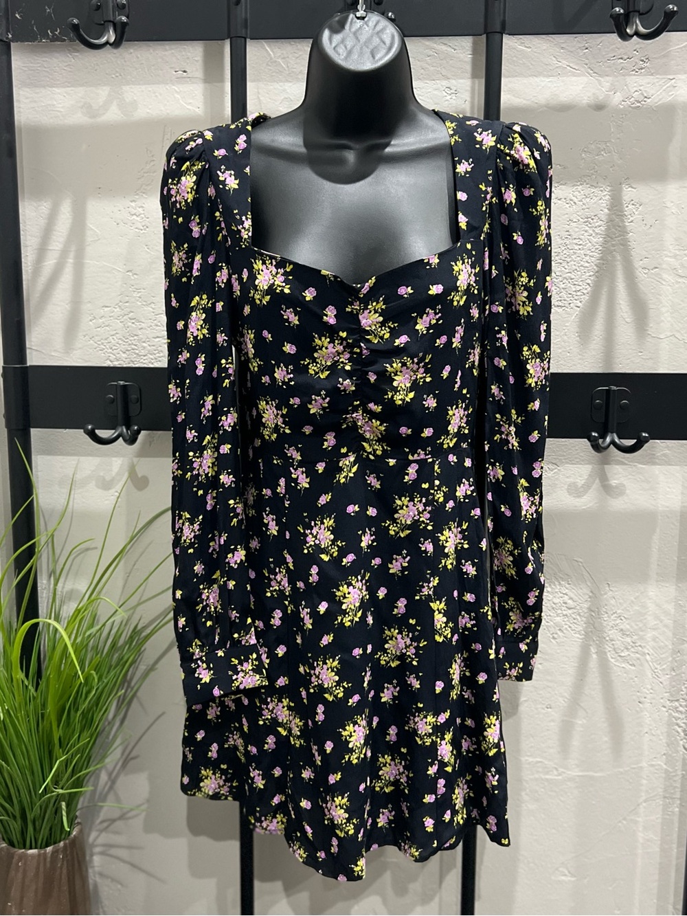 Zara Floral Mini Dress Size Small